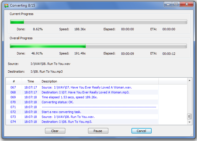 Converting WAV to MP3